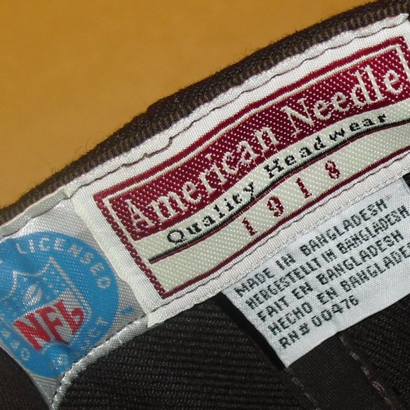 Cleveland Browns Vintage 90s American Needle Curved Bill Snapback hat New Nfl - Picture 3 of 4